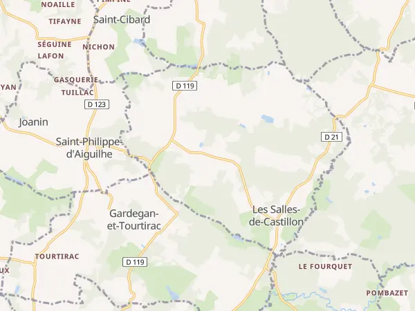 Plan des Salles-de-Castillon