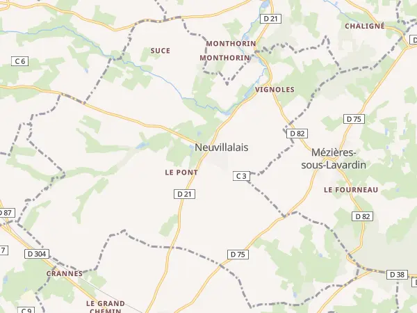 Plan de Neuvillalais