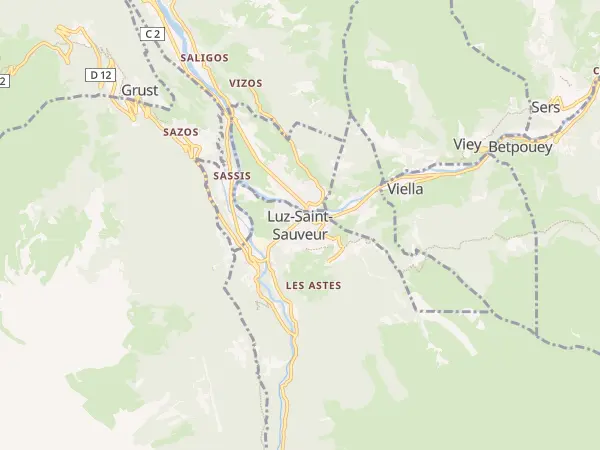 Plan de Luz-Saint-Sauveur