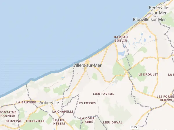 Plan de Villers-sur-Mer