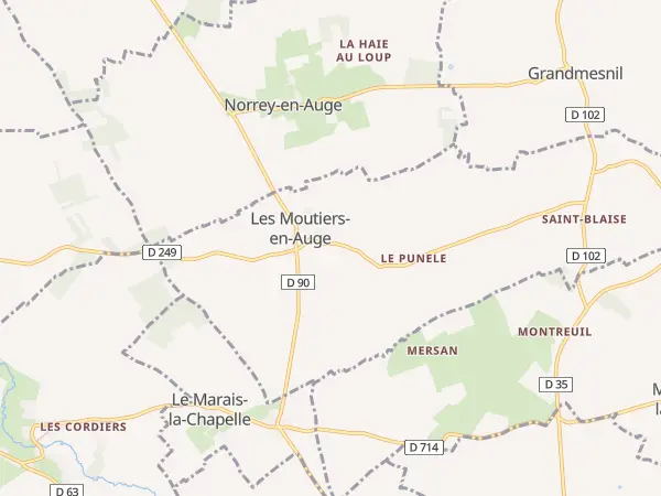Plan des Moutiers-en-Auge