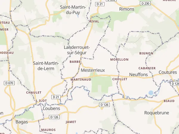 Plan de Mesterrieux