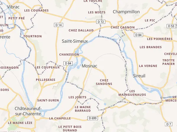 Plan de Mosnac-Saint-Simeux