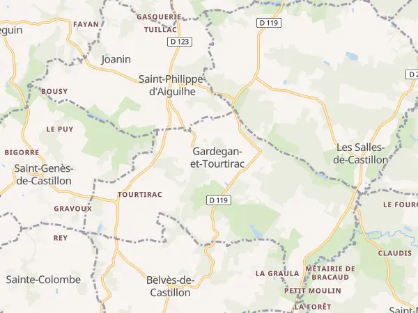 Plan de Gardegan-et-Tourtirac