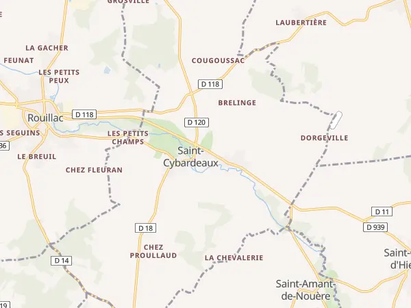 Plan de Saint-Cybardeaux