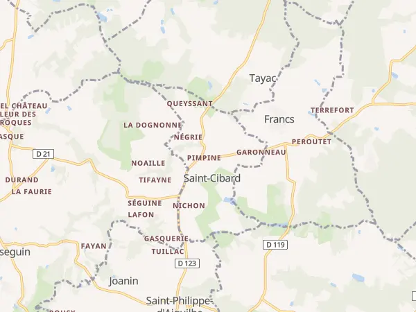 Plan de Saint-Cibard