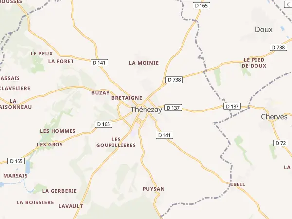Plan de Thénezay