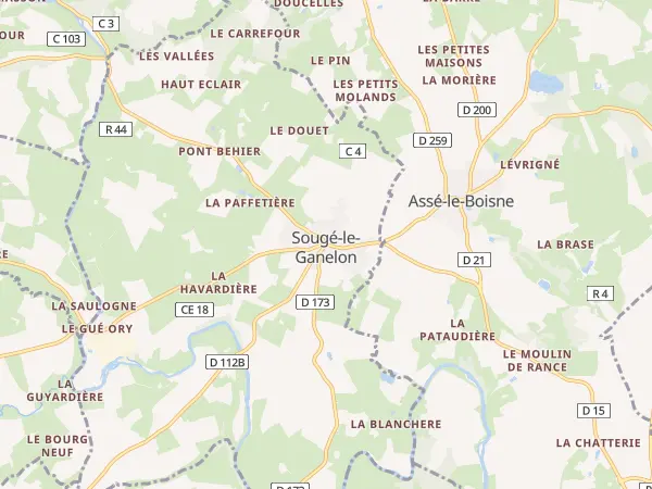 Plan de Sougé-le-Ganelon