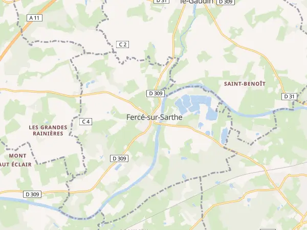Plan de Fercé-sur-Sarthe