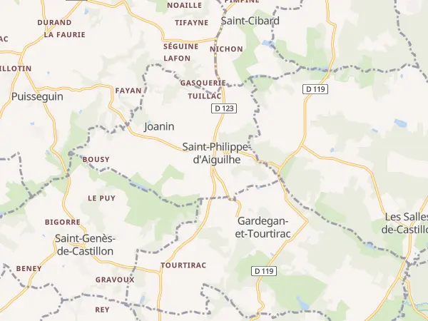 Plan de Saint-Philippe-d’Aiguilhe