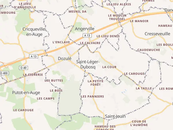 Plan de Saint-Léger-Dubosq