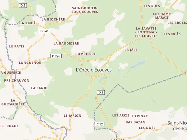 Plan de L’Orée-d’Écouves