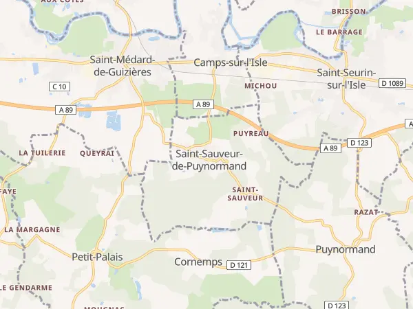 Plan de Saint-Sauveur-de-Puynormand