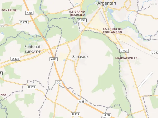 Plan de Sarceaux