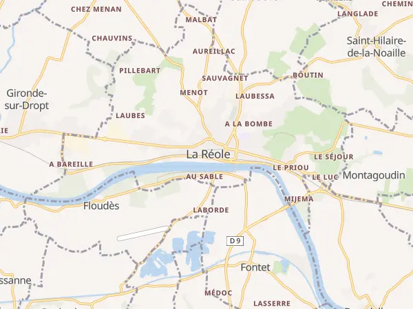 Plan de La Réole