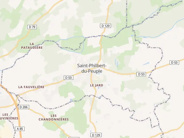 Plan de Saint-Philbert-du-Peuple