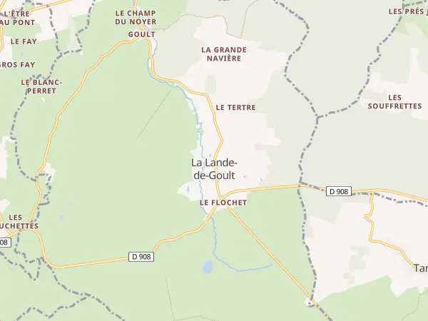 Plan de La Lande-de-Goult