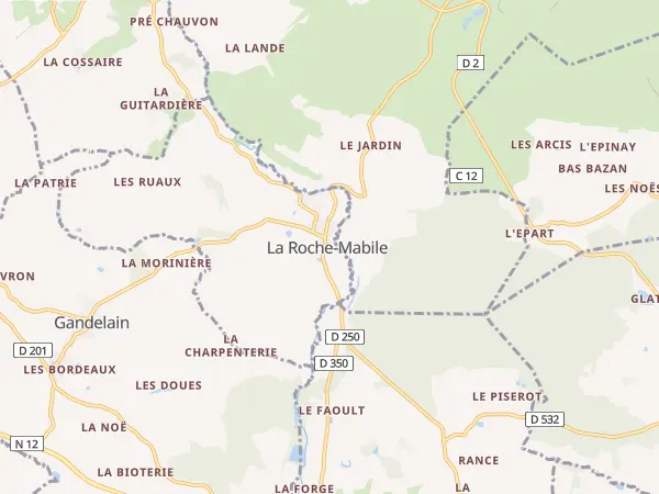 Plan de La Roche-Mabile