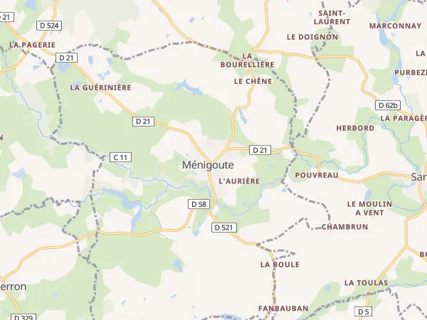 Plan de Ménigoute