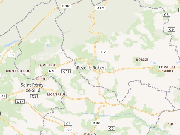 Plan de Pezé-le-Robert