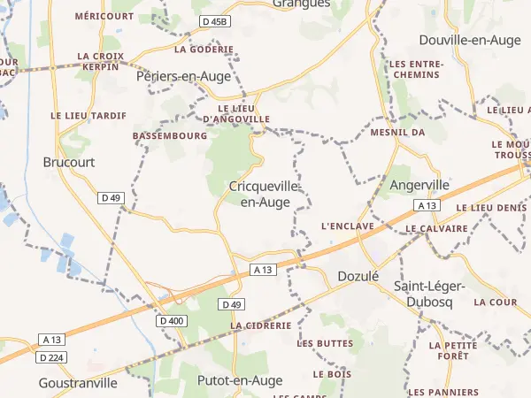 Plan de Cricqueville-en-Auge