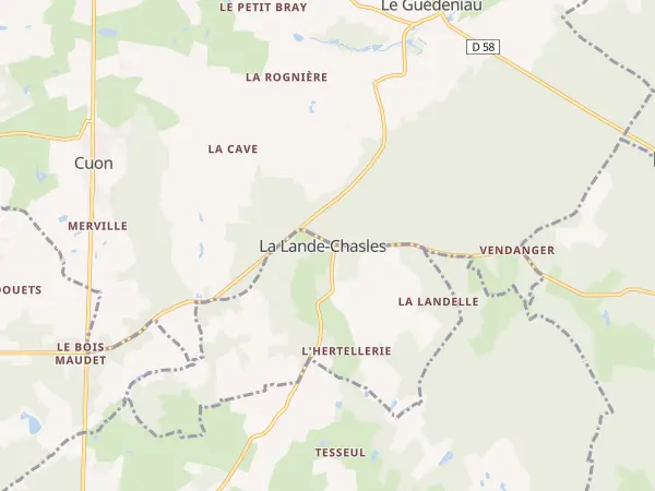 Plan de La Lande-Chasles
