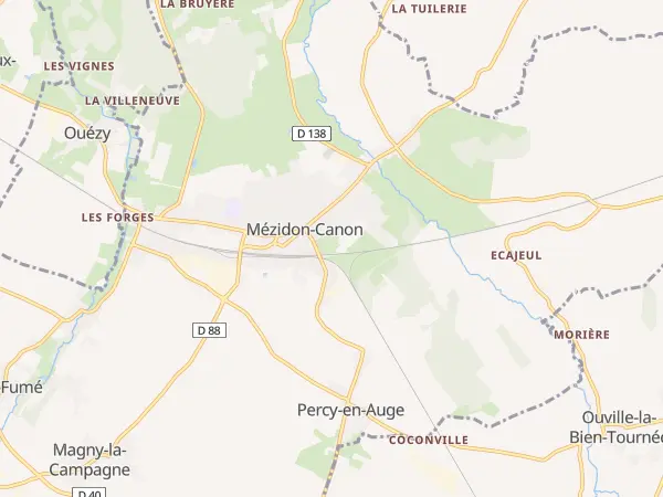 Plan de Mézidon Vallée d’Auge