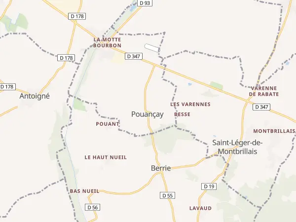 Plan de Pouançay
