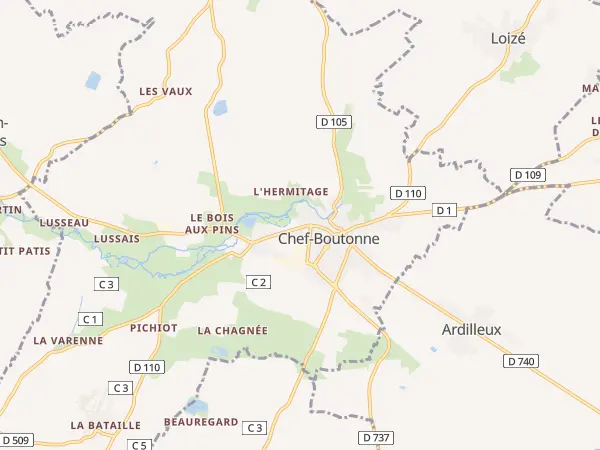 Plan de Chef-Boutonne