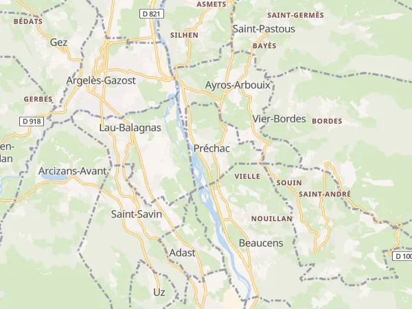 Plan de Préchac