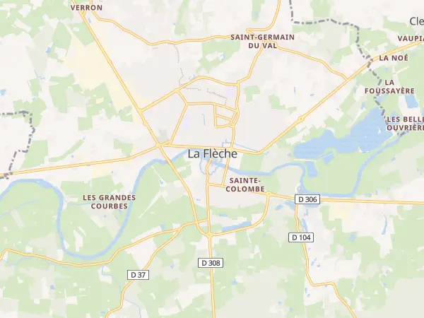 Plan de La Flèche