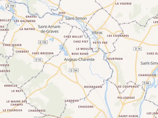 Plan de Angeac-Charente