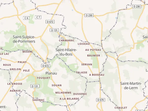Plan de Saint-Hilaire-du-Bois