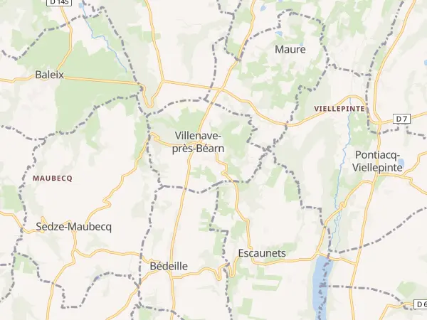 Plan de Villenave-près-Béarn