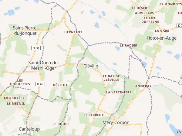 Plan de Cléville