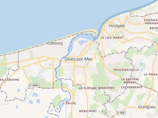 Plan de Dives-sur-Mer