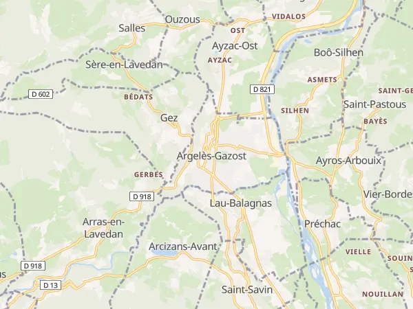 Plan de Argelès-Gazost