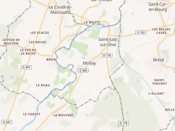 Plan de Saint-Just-sur-Dive