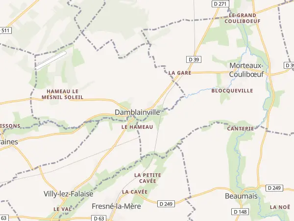 Plan de Damblainville