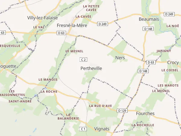 Plan de Pertheville-Ners