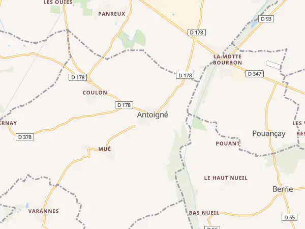 Plan de Antoigné