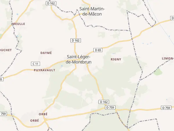 Plan de Saint-Léger-de-Montbrun
