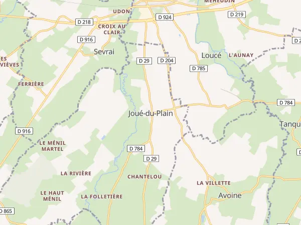 Plan de Joué-du-Plain