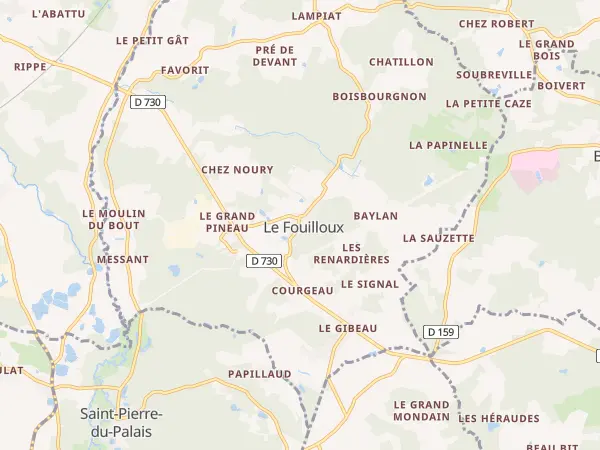 Plan du Fouilloux