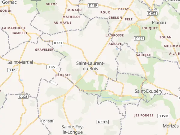 Plan de Saint-Laurent-du-Bois