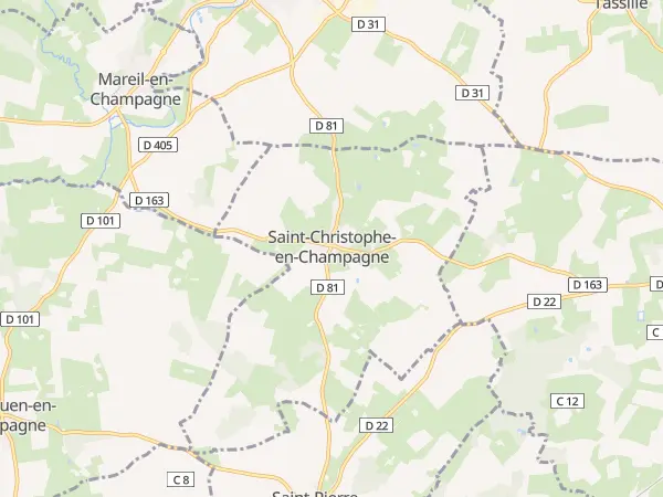 Plan de Saint-Christophe-en-Champagne