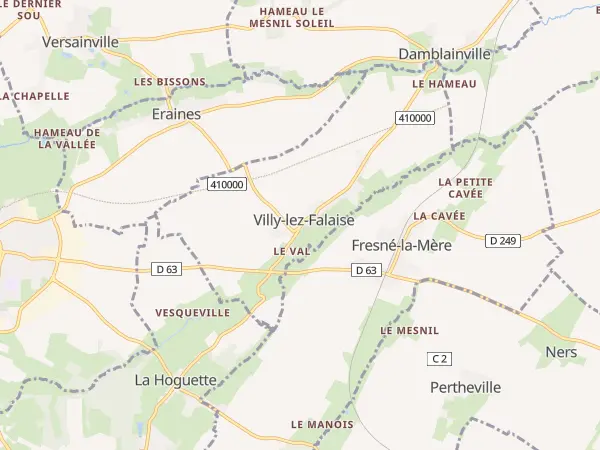 Plan de Villy-lez-Falaise