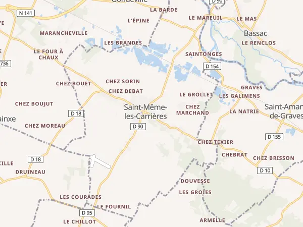 Plan de Saint-Même-les-Carrières