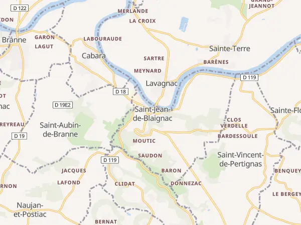 Plan de Saint-Jean-de-Blaignac