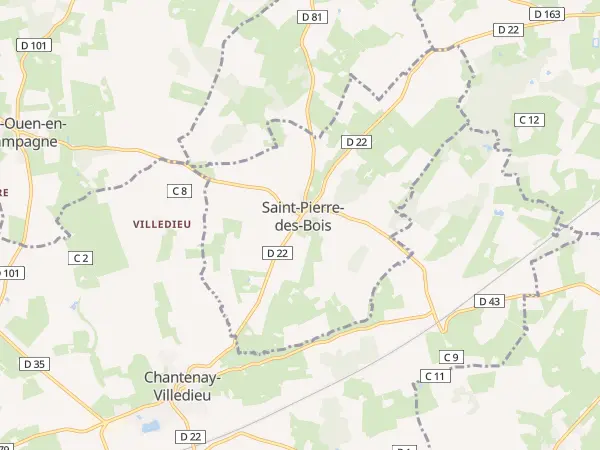 Plan de Saint-Pierre-des-Bois